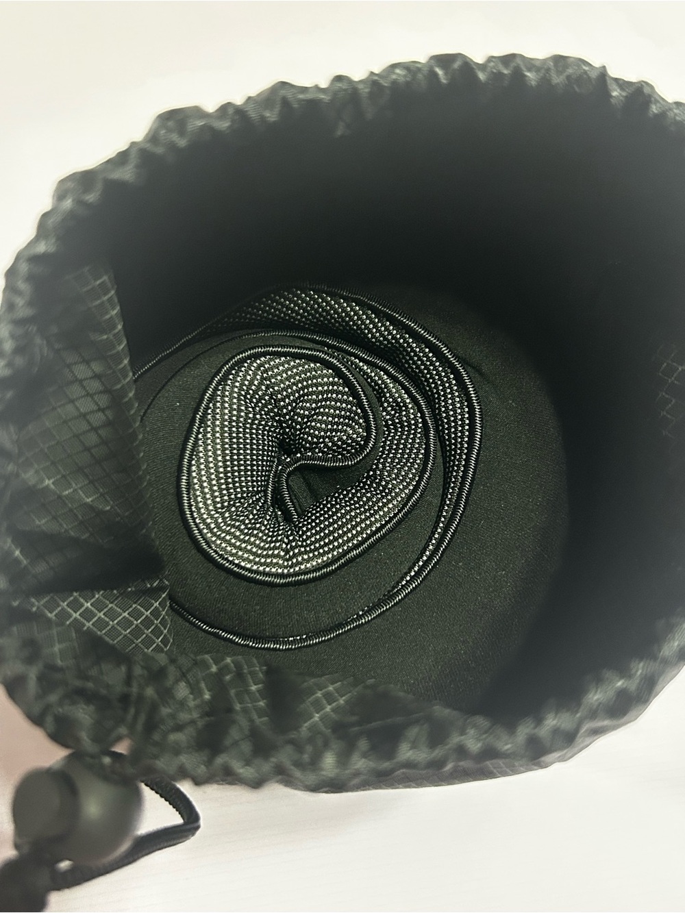Black Drawstring Travel neck pillow - Accessories